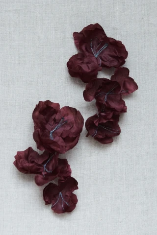 Kolczyki Poppy Maroon