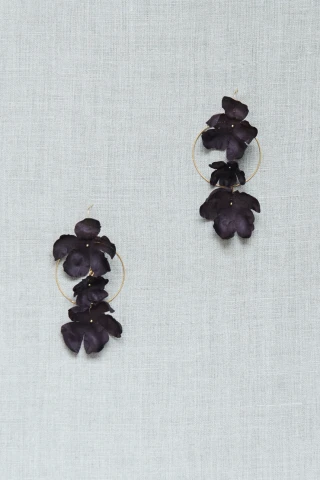 Kolczyki Tuberose Plum