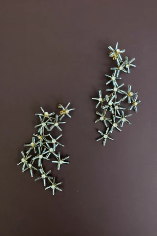 Kolczyki Wandering Star Grey