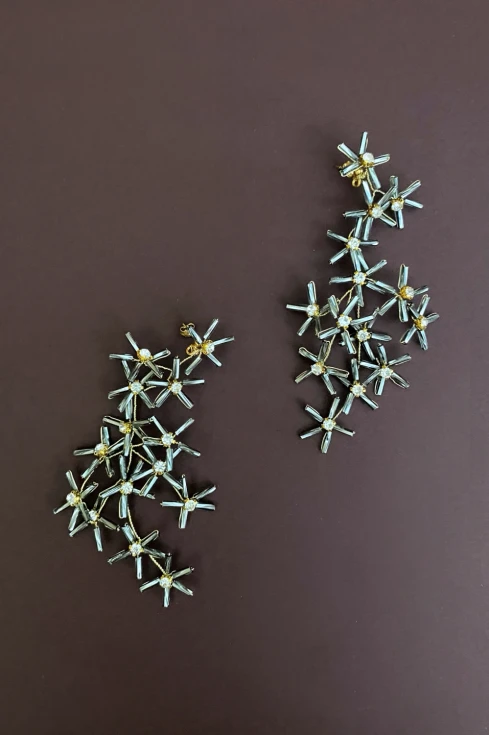 11. Kolczyki Wandering Star Silver Grey 