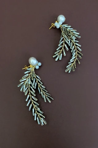 Kolczyki Frosted Twig Grey