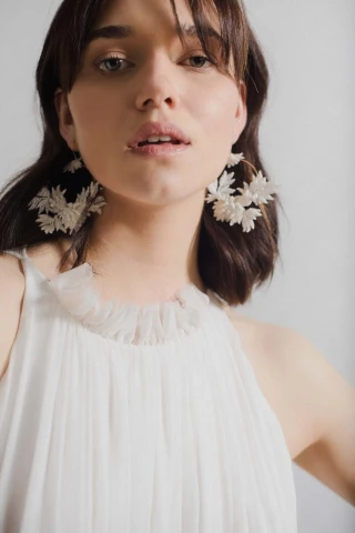 Kolczyki Spring Snowflakes Hoops