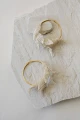 Kolczyki koła z pereł Pearl Orchid Hoops