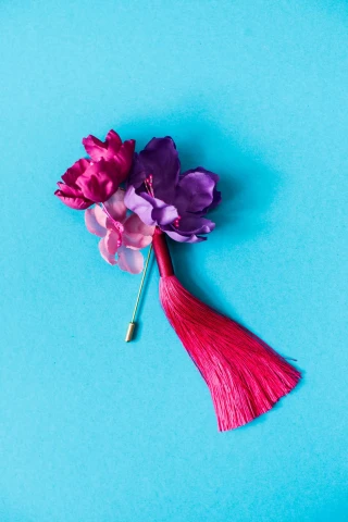 Broszka Azalea Pink Peacock