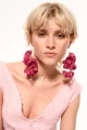 1-Kolczyki-jedwabne-kwiaty-Baby-Echo-Pink-Peacock-silk-flowers-Earrings-399pln