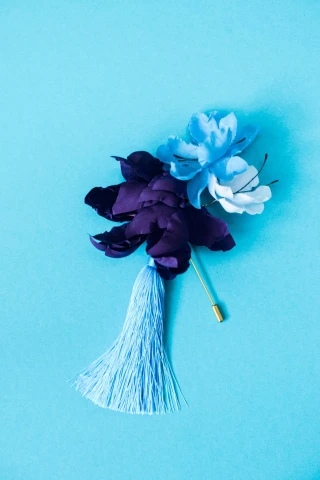 Broszka Azalea Aqua Sky