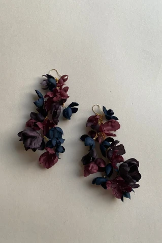 Kolczyki Baby Whisteria Maroon Shake
