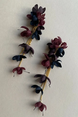 Kolczyki Snowdrop Maroon Shake 
