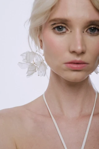 Kolczyki Sheer Orchid Hoops