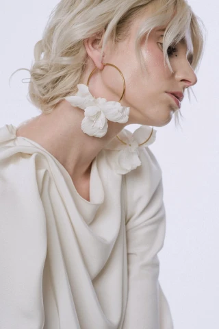 Kolczyki Orchid Hoops