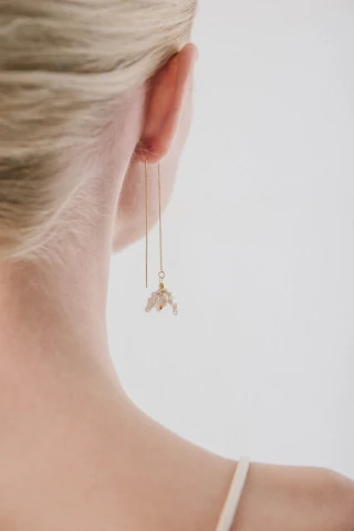 Kolczyki Pearl Bell Drop