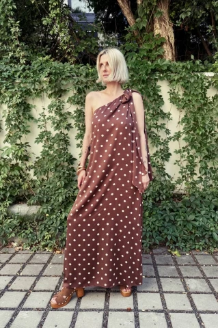 Suknia Maxi Rosalia Caramel 